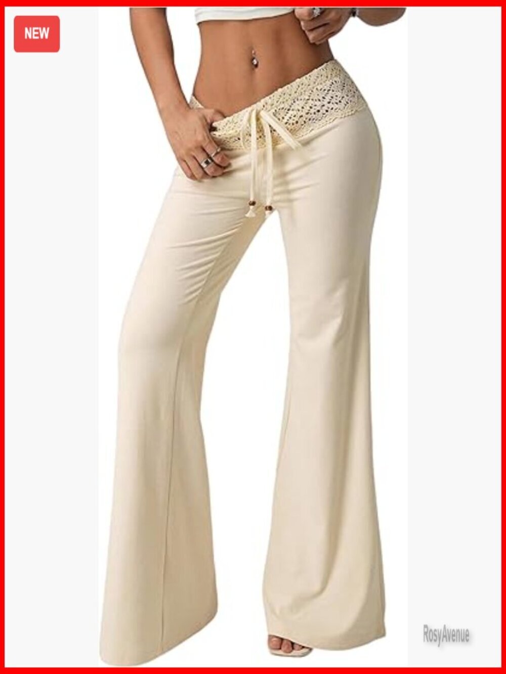 Wide Leg Gaucho Palazzo Pants High Waist Drawstring Boho Holiday Trousers